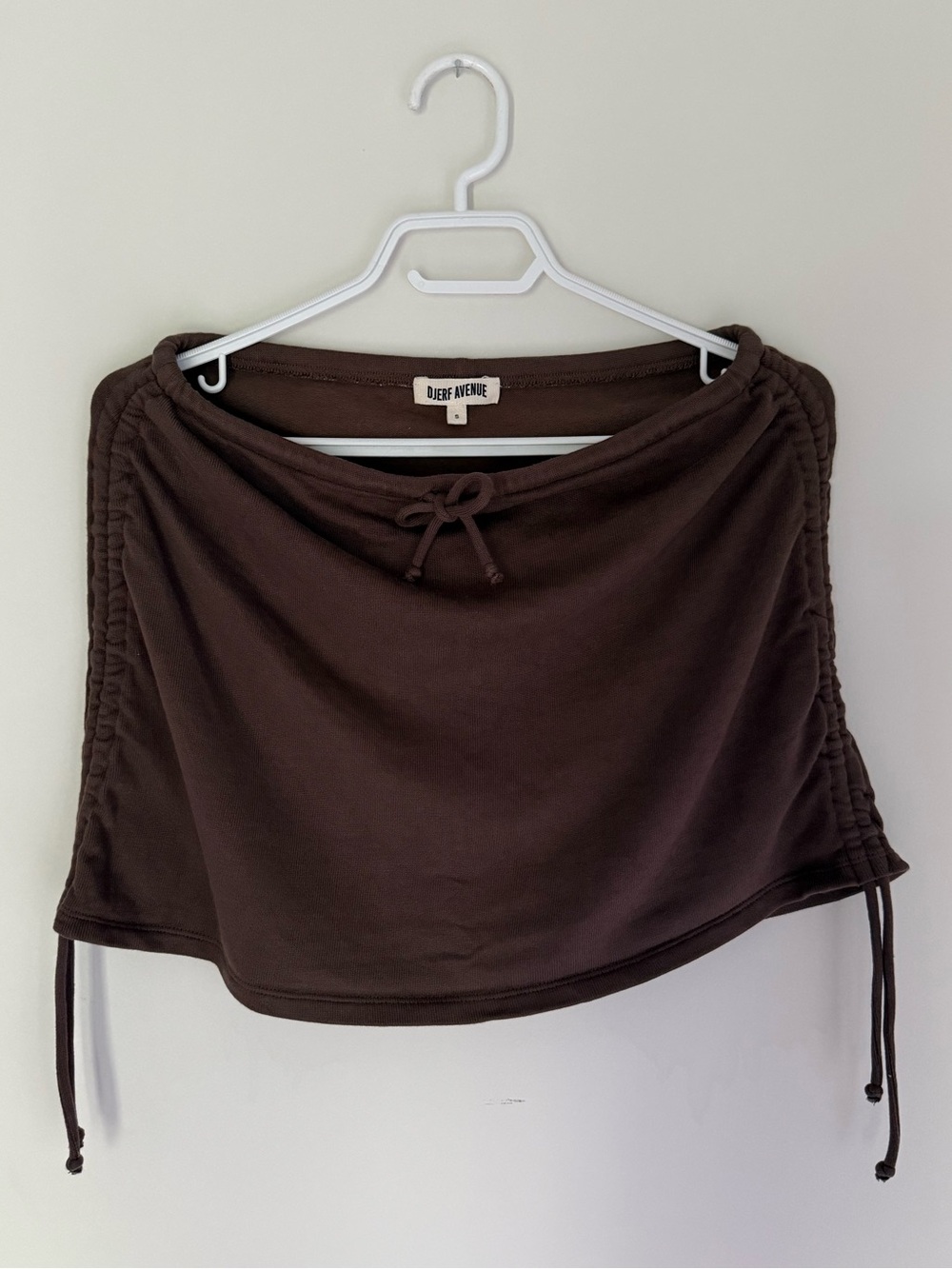 Djerf Avenue Morena Mini Skirt in Brown - Size Small (NWOT)